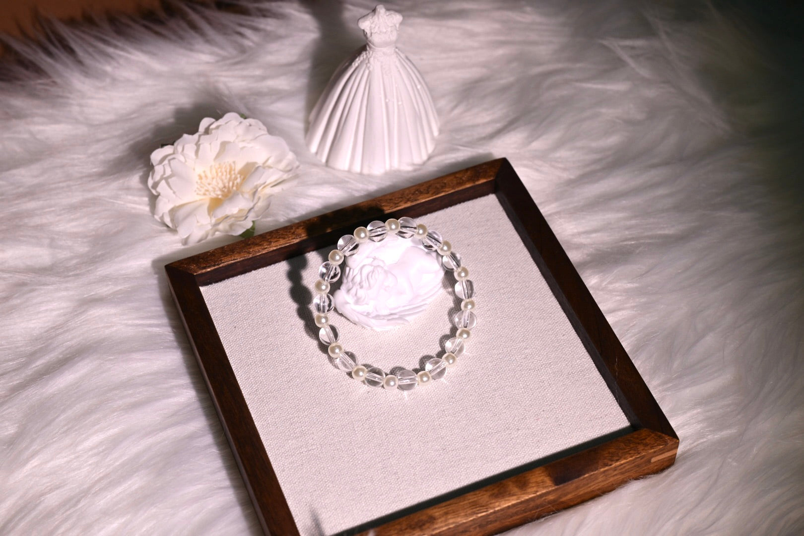 'Ashley' pearl crystal bracelet