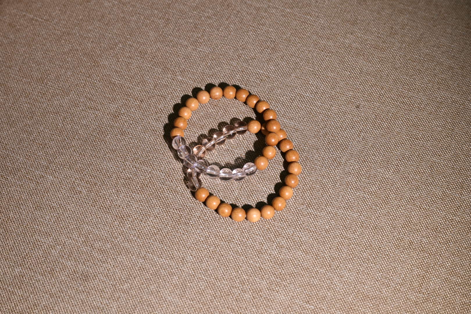 'Amy' wood crystal bracelet