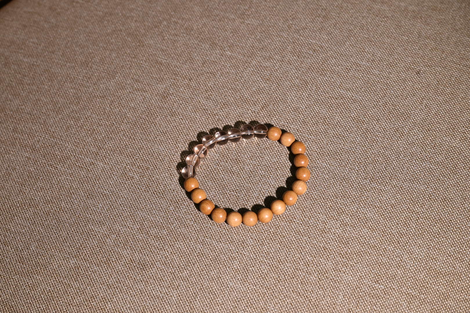 'Anna' wood crystal bracelet