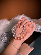 'Ashley' pearl crystal bracelet