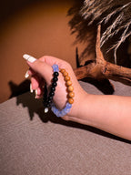 'Alston' wood crystal bracelet